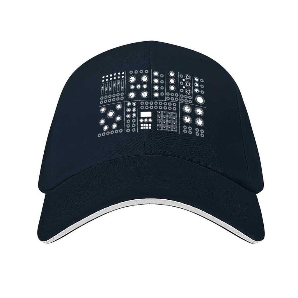 Modular Synthesizer White Baseball Cap Uv Protection Solar Hat Luxury Man Cap Hat Men Icon Female Mens