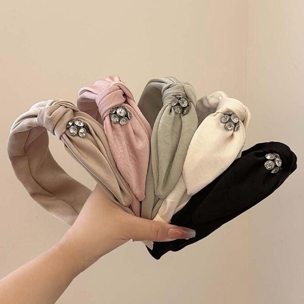 PROLY New Fashion Headband For Women Wide Side Fresh Color Headwear Side Knot Turban Girls Hair Accessorieis