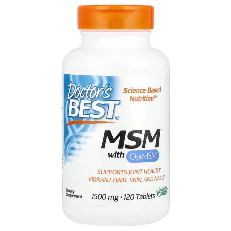 

Doctor s Best MSM 1500mg tablets, 120 tablets, 3 units