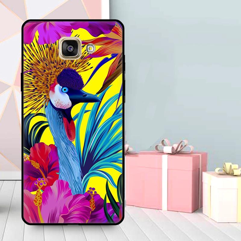 Tropical Aloha Hibiscus Pattern Case For Samsung Galaxy A3 A5 2016 2017 A6 A7 A8 A9 2018 J1 J3 J4 J5 J6 Plus J7 J8 Cover