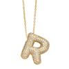 Alphabet 26 Letters Necklace Gold Color Women Sweater Chain Simple A-Z Letter Clavicle Chain  Daily