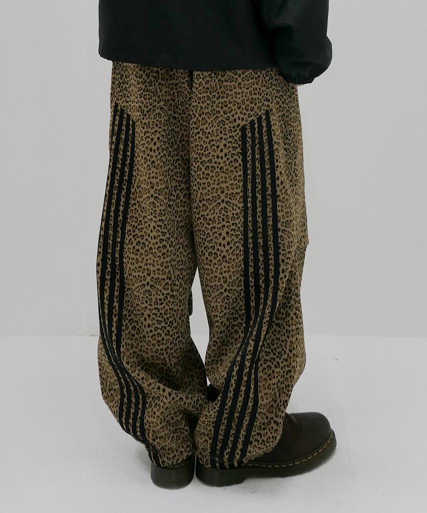 Bipitudiseuodeo Zweifach gefaltete weite Hose Leopard