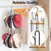 4 Hooks Baseball Cap Organizer Rotating Top Hook Hat Display Shelf Hanging Hat Rack  Bedroom