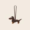 Sausage Leather Pu Dog Keychain Pendant For Bag Decoration And Giving Gift