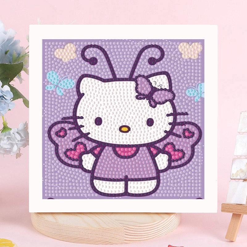 Sanrio Children's Diamond Painting with Frame Stickers - DIY Handmade Gift Set