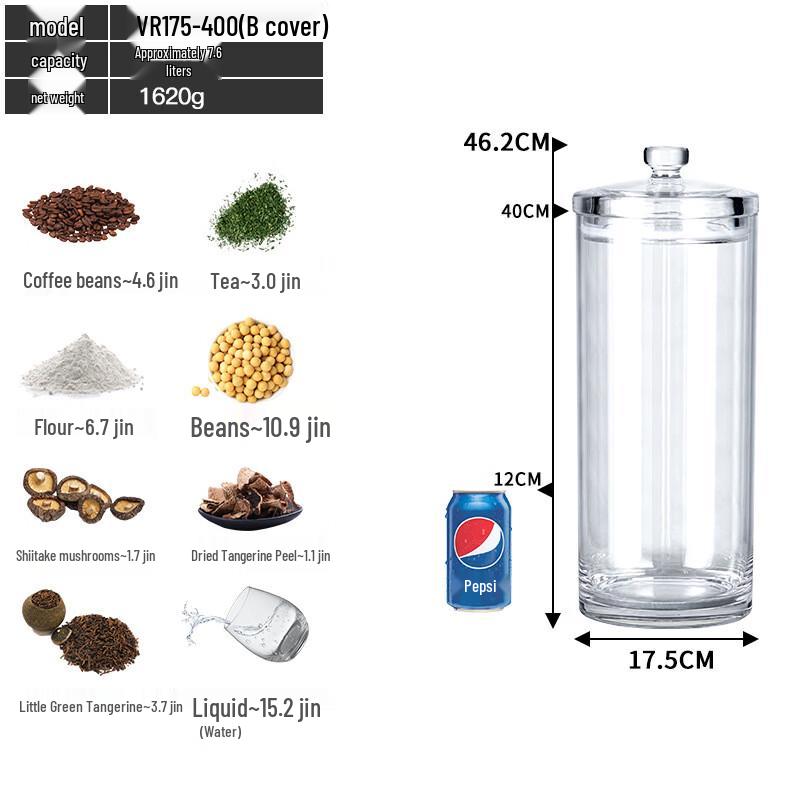 Airtight Transparent Storage Jar