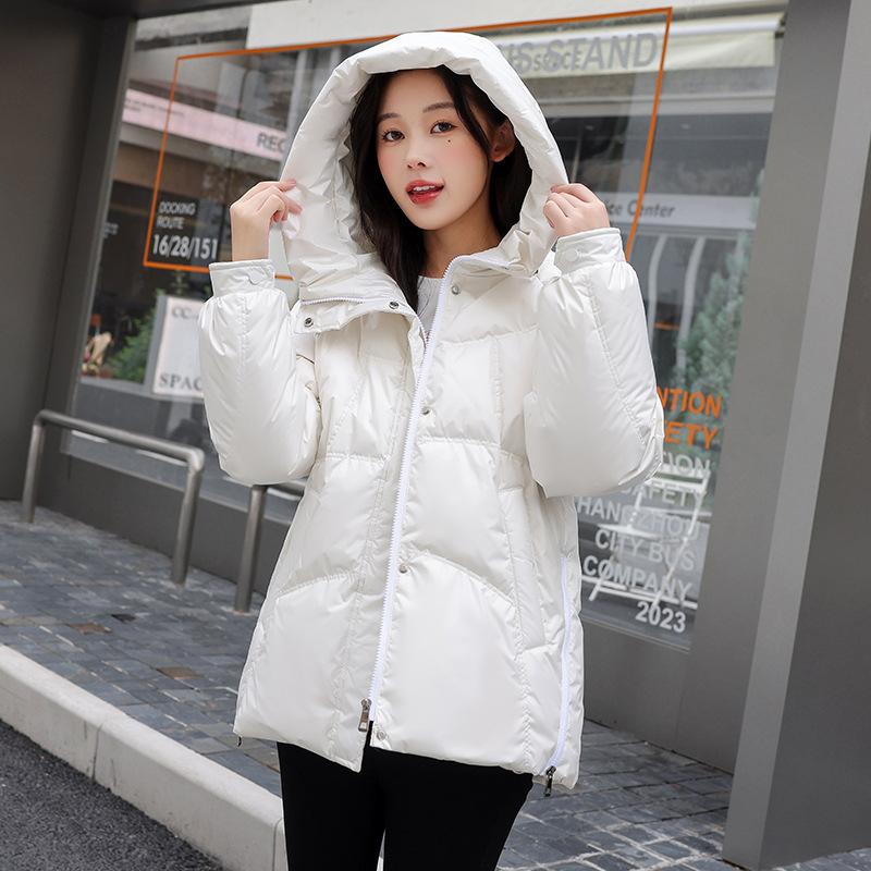 Winter Down Jacket for Women Casual Loose Hooded Thick Warm Coat
