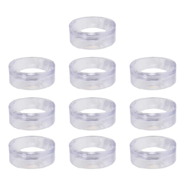 10Pcs Clear Small Round Baseball Rings Stands Plastic Round Display Stand Sphere Storage Holder for Golfball, Baseball