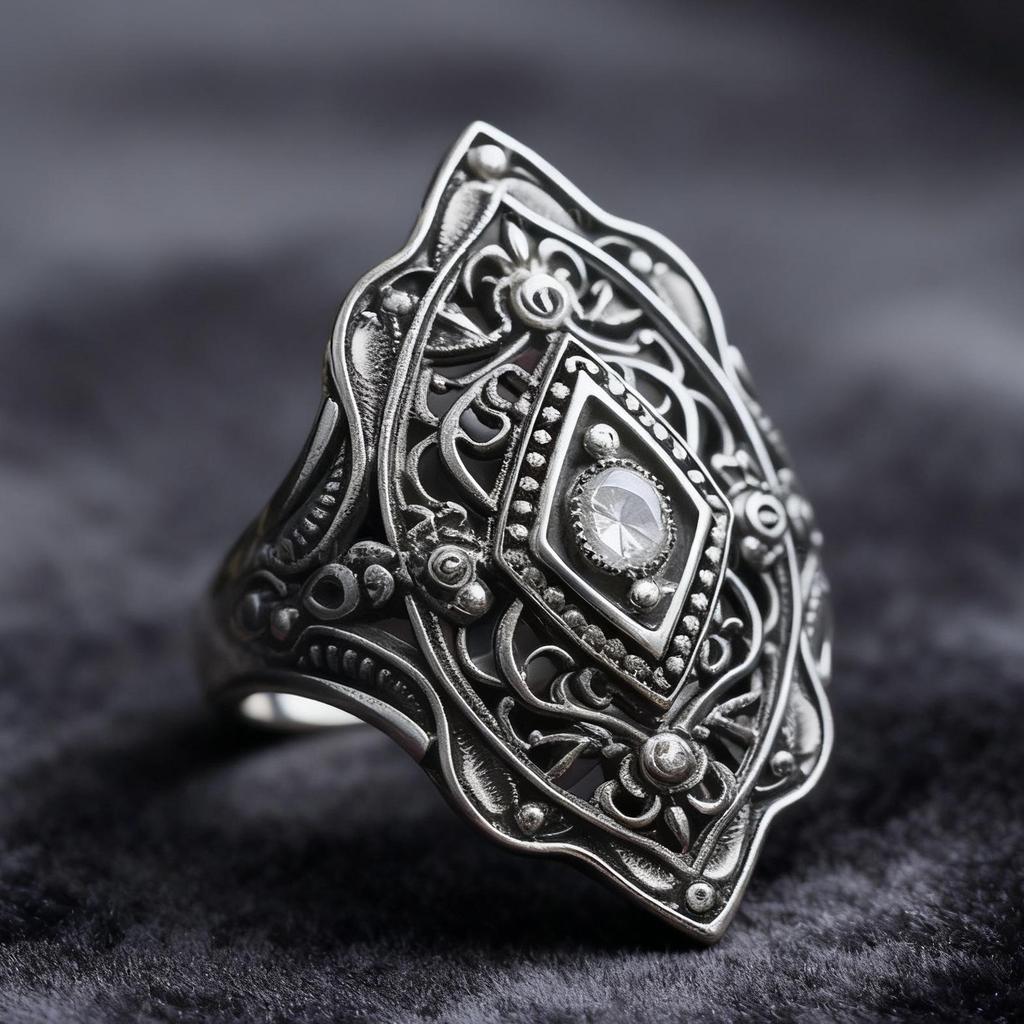 Anello da Donna in Lega Bohemien Ecologico - Design a Rombo Stile Etnico Retro (Edizione 2026)