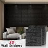 Moisture proof 38.5X35cm retro 3D solid color self-adhesive wallpaper bedroom wall sticker