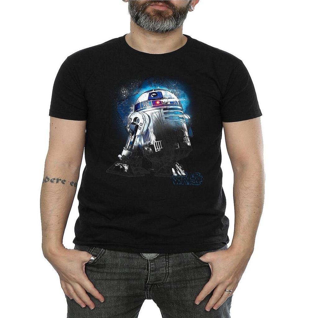 Star Wars: The Last Jedi Mens R2-D2 Brushed Cotton T-Shirt