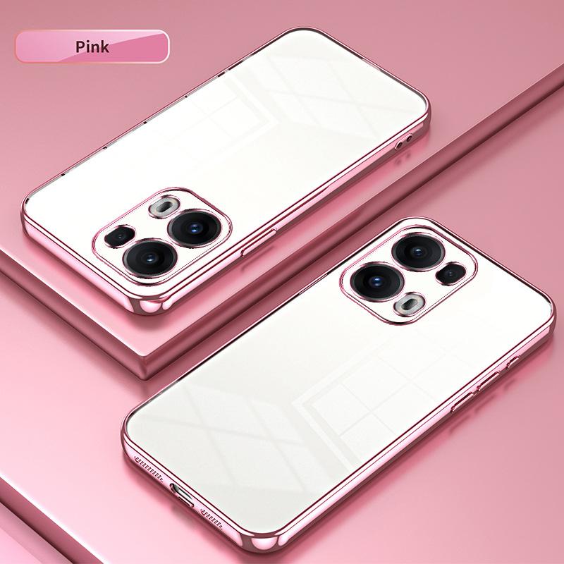 Applicable to OPPO Reno15Pro electroplated glitter mobile phone case Reno14Pro transparent Reno13 protective case