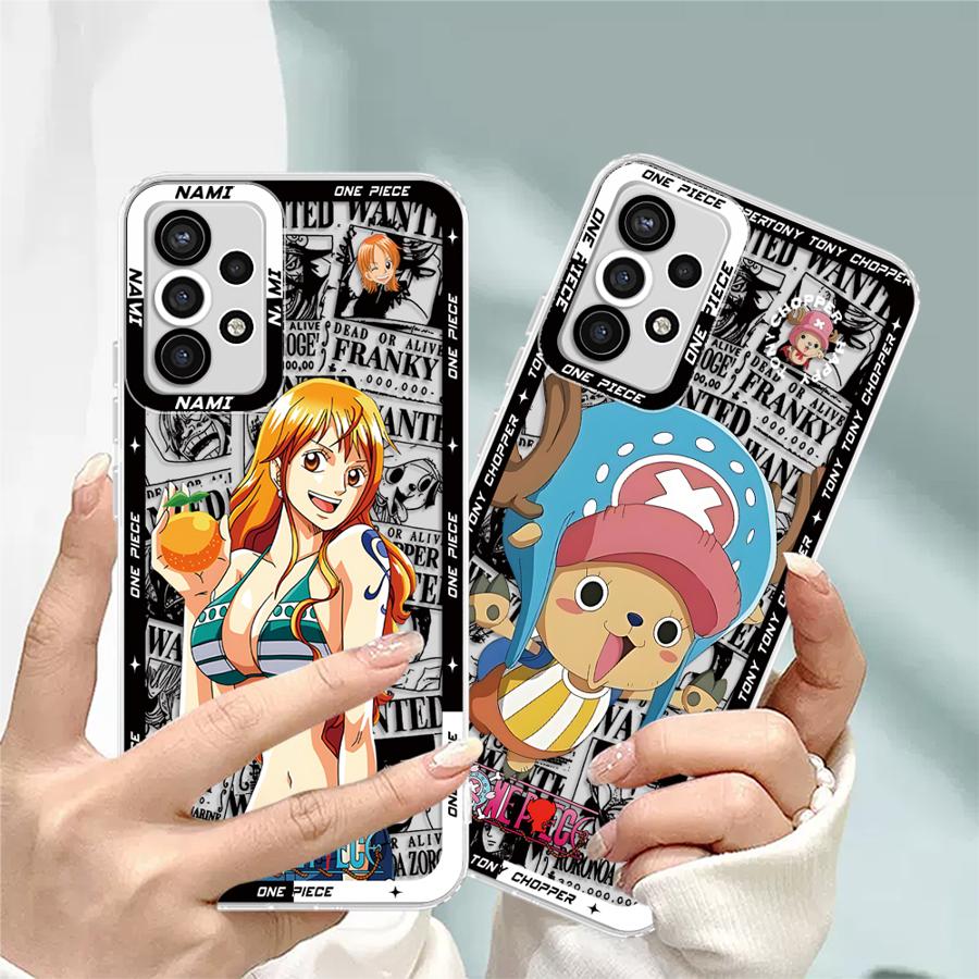 Case for Samsung Galaxy A72 A31 A52 A50 A71 A12 A32 A52s A21s A16 A17 A51 Soft Phone Cover One Piece Nami Tony Chopper