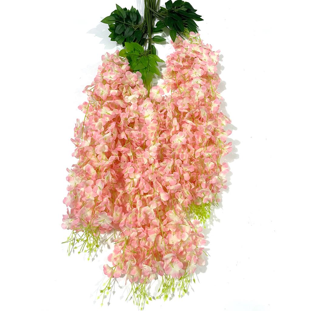 Simulation Wisteria Flower, Wedding Arch Decoration Promenade Simulation Bean Flower Branch Bean Flower Hanging, Vine Plant Fake Flower