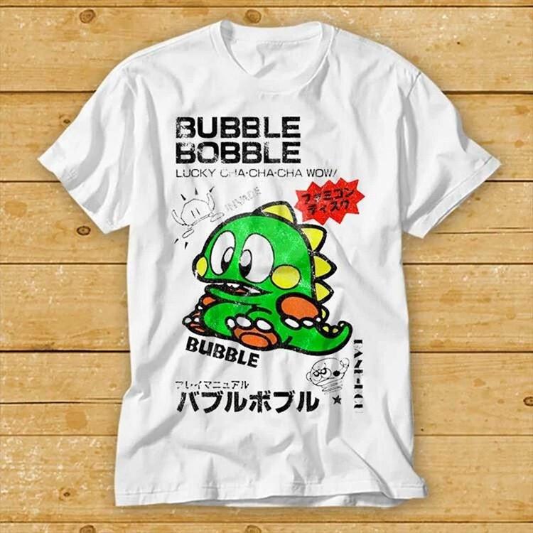 

Bubble Bobble T Shirt Commodore Amiga C64 Gaming Gamer Nerd Game Top Tee 2108 2XL