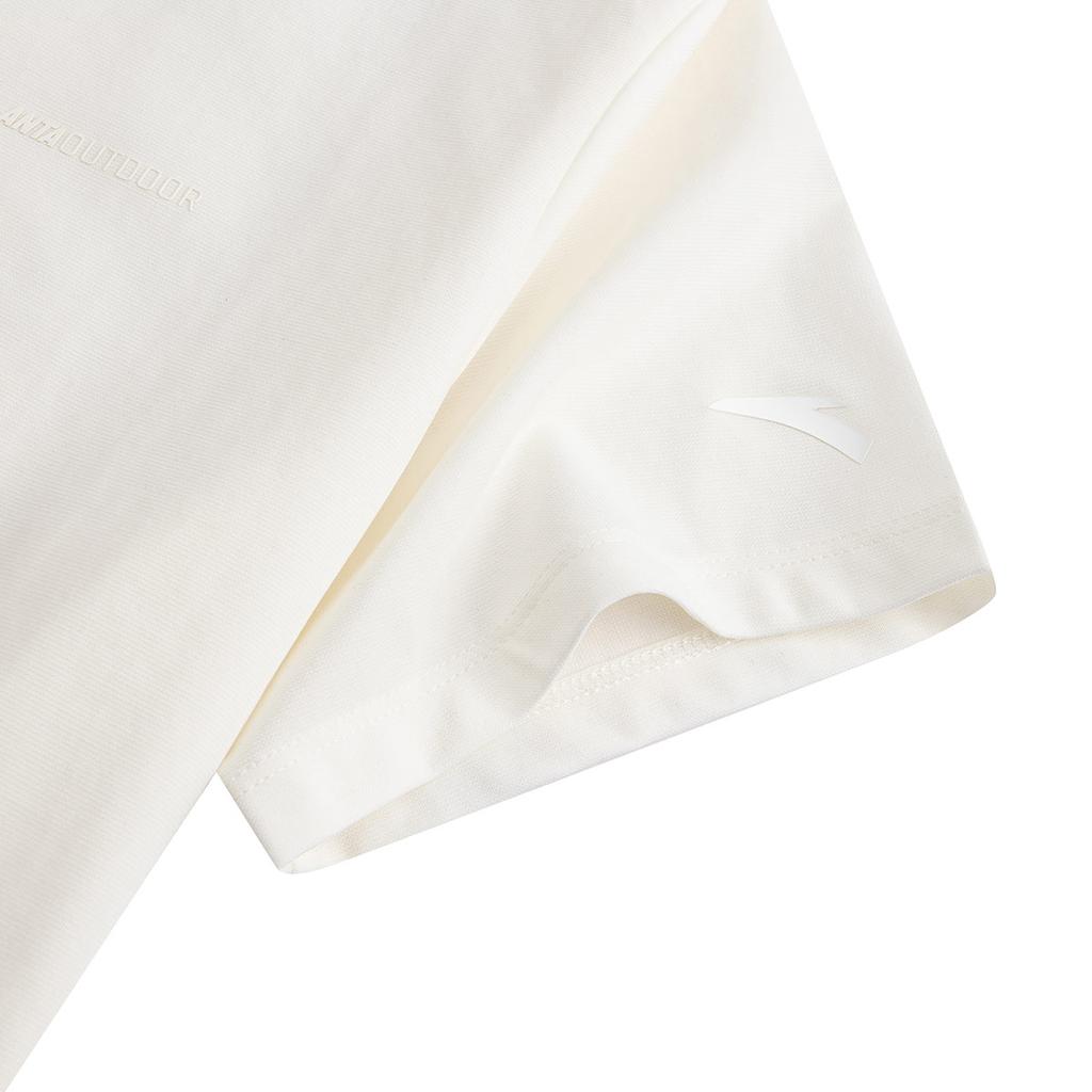 Anta Comfortable Short Sleeve Polo Shirt Women Tops Paper-White 162536101-5