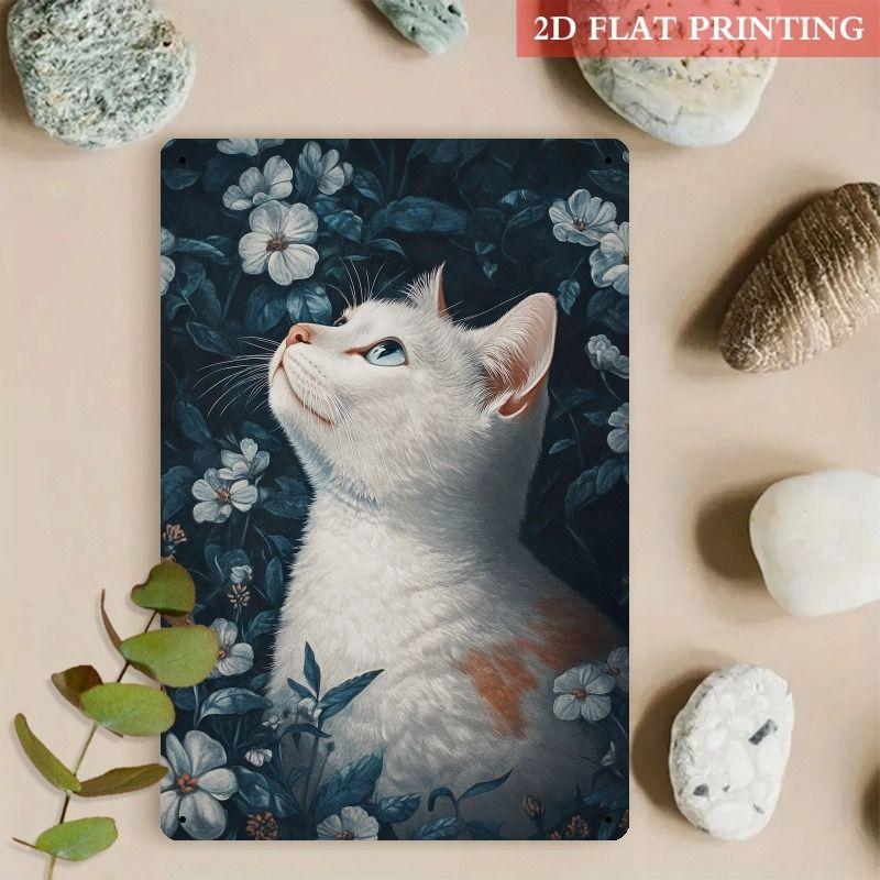 Old-Fashioned Animal Theme Metal Tin Sign for Kitchen Bar Coffee Shop Interior