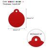 90PCS Round Laser Engraving Blanks Tags, Stamping Blank Tags, Dog ID Tag, 10 Color DIY Metal Tags for Pet, Craft Tags