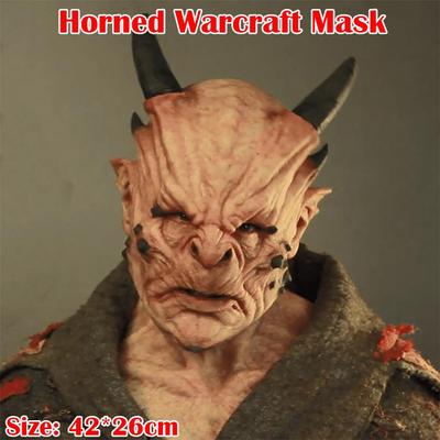 Halloween Hörner Warcraft Maske Ostern Horror Kuh Teufel Hörner Parodie Maske