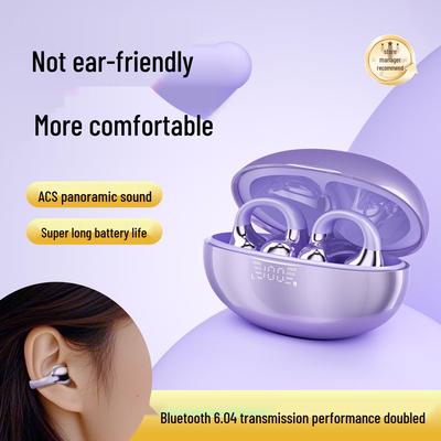 SK39 Bluetooth Clip-on Earbuds, Non-in-ear, Painless, Bestseller Model