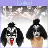 Gene Kiss Simmons Full Mask Rock Band Halloween Cosplay Props Material Latex