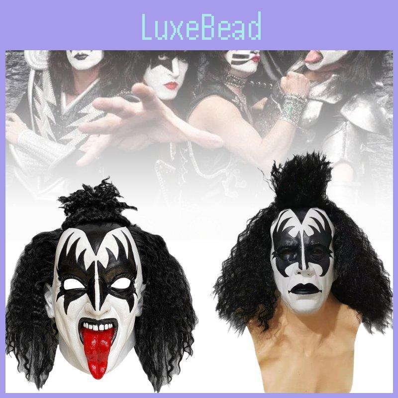 Gene Kiss Simmons Full Mask Rock Band Halloween Cosplay Props Material Latex