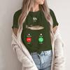 Women's Round Neck Printed Short-sleeved T-shirt Top