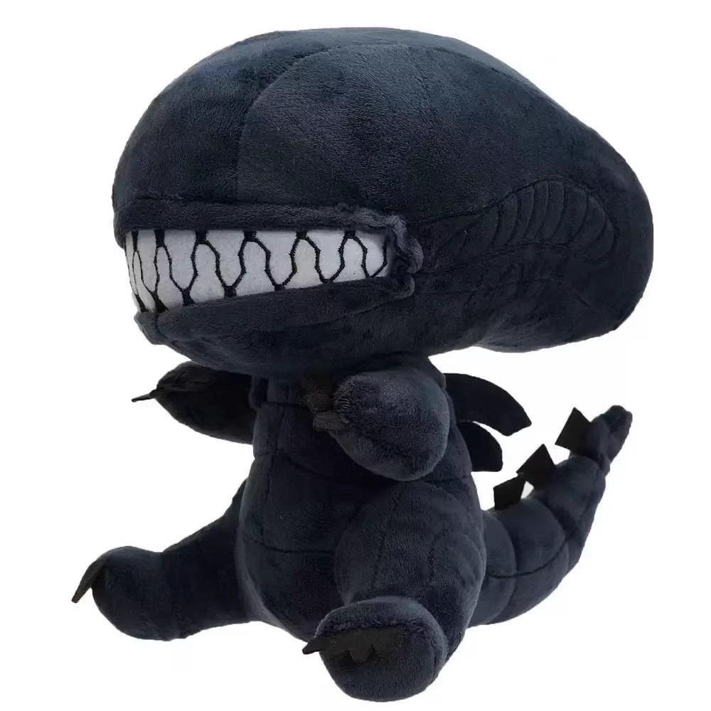 Kawaii 25CM Alien Xenomorph Plush Toy Cartoon Soft Stuffed Cute Doll Plushie Holiday Gifts Kawaii Room Decoration Toys