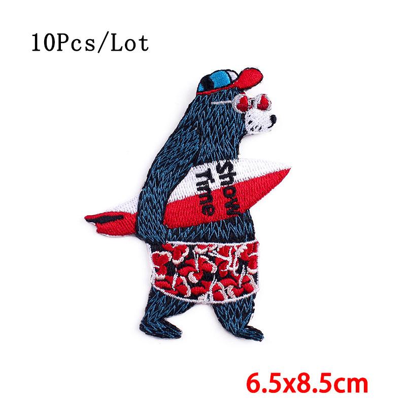 

10 шт./лот Мультяшный патч Вышитые патчи для одежды Термоадгезивные патчи на одежду Милые животные Пришивные патчи Наклейки