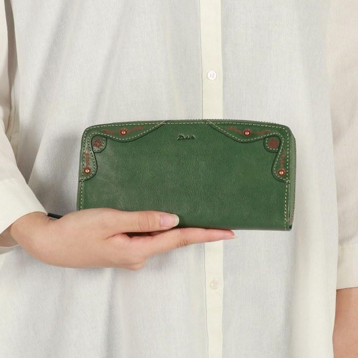 [Dakota] Long Wallet Round Zipper Women's Mustard DA-31603-53