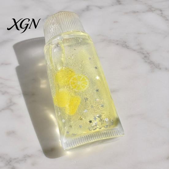Stress Relief Squeeze Toy Clear Glitter Toothpaste Tube Toy, Fruit Anxiety Slow Rising Soft Sensory for Kids