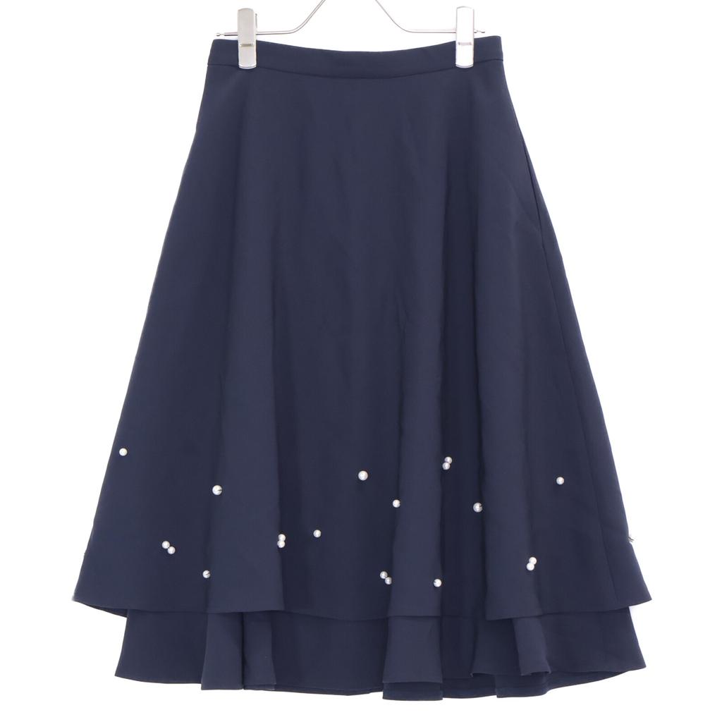 Rene Navy 6214020 Pearl Skirt skirt 34 NavyUsed