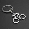 1pcs/2pcs Sport Man Keychain Metal Bicycle Bike Cycling Riding Keyring  Key Chains Hanging Accessories 2024
