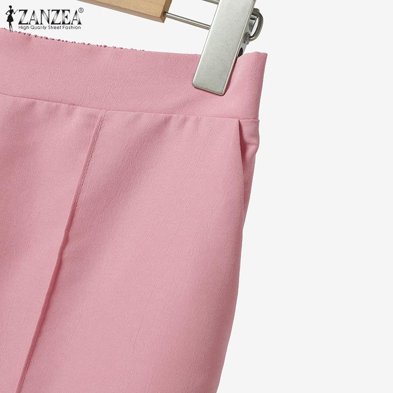 ZANZEA Dámské bezrukávové topy a kalhoty Letní dvoudílné soupravy