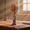 Retro Handheld Fan 3Speed Adjustable Chinese Style Portable Lightweight for Travel, Office,