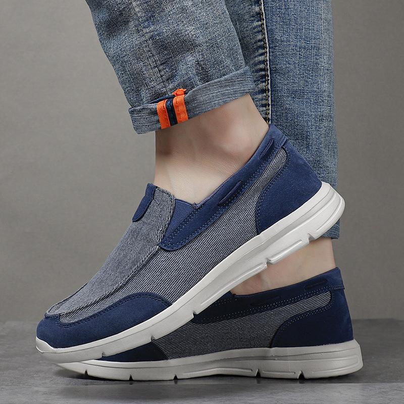 Herrenschuhe Sommer Canvas Schuhe Atmungsaktiv Bequem Outdoor Slipper Walking Sneakers Klassische Loafers Schuhe für Herren
