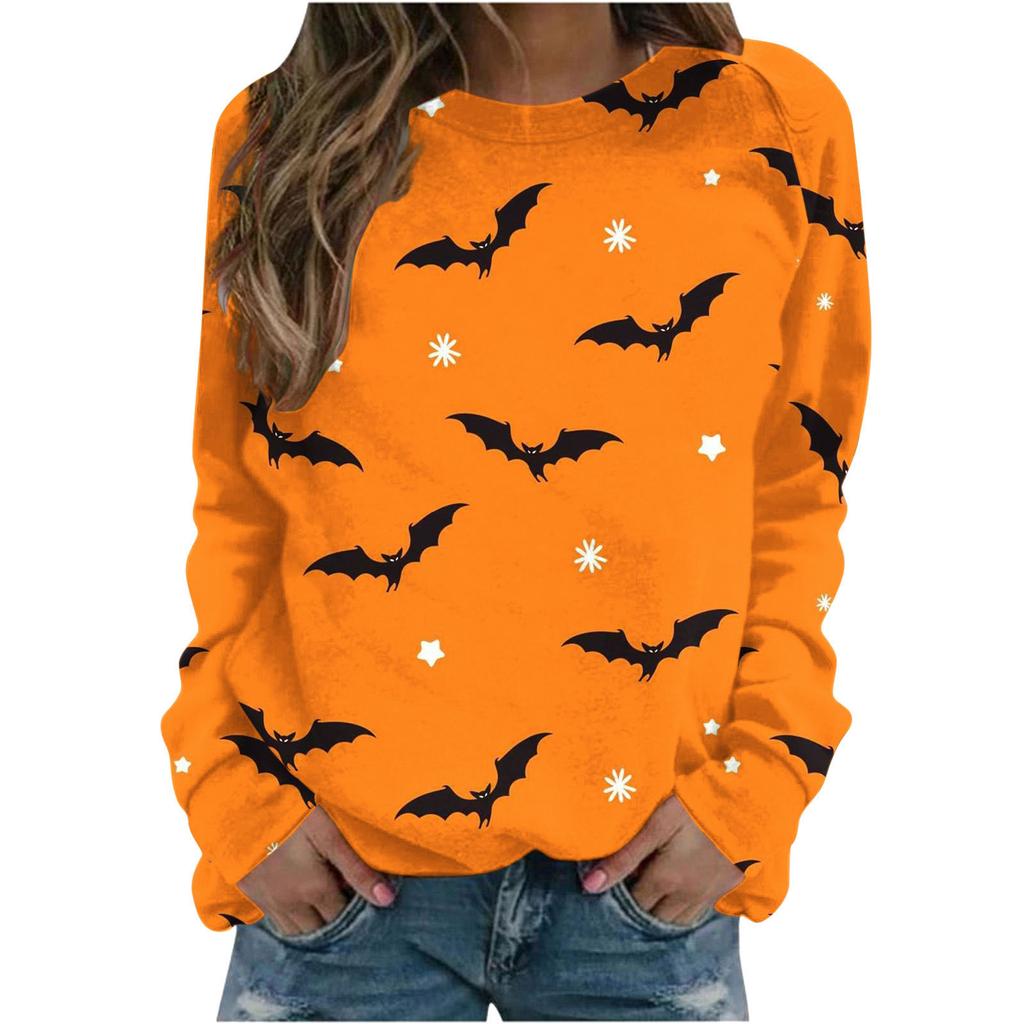 Halloween Bat Sweatshirts Cat 3D Print Hoodies Women Long Sleeve Y2k Hoodie Streetwear Oversized Pullovers Tops Woman Clothing