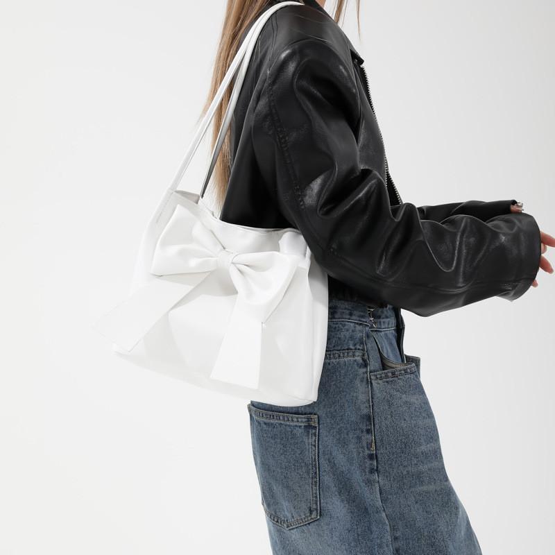 Stylish Large Capacity Casual Handbag For Women In Black Pink White And Khaki