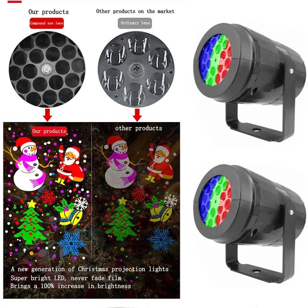 Rotating Snowflake Christmas Projector,360°Spinning Base,Auto-Rotating LED Holiday Lights,Home,Party,Wedding,Christmas,Halloween