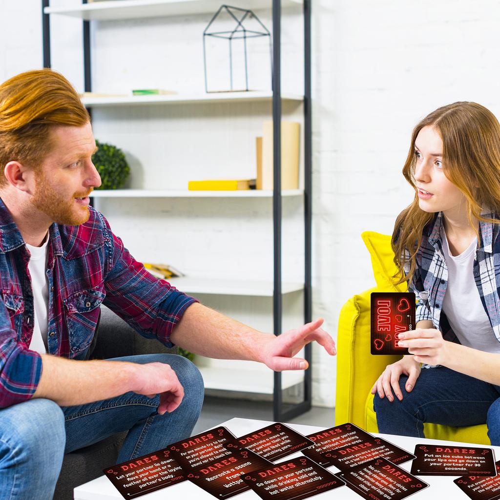 50Pcs/Set Adult Date Night Ideas Adult Couples Gathering Warm-up Board Card Decorative Birthday Valentine Collection Men Women