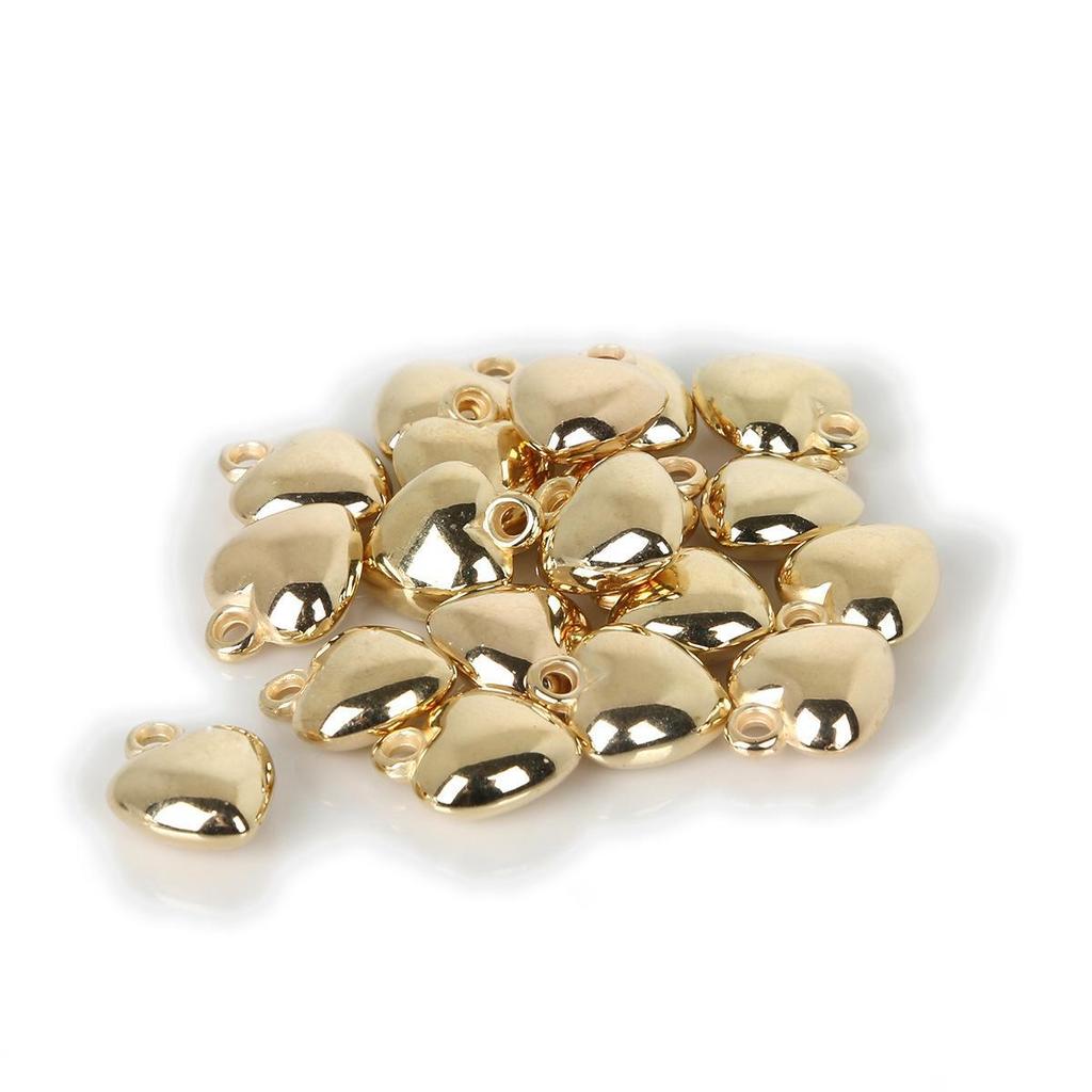 Gold Electroplated Acrylic Beads Pendant Bracelet Necklace Earring Jewelry Making Kit.