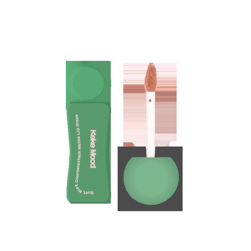 Kekemood Psychedelic Colors Matte Velvet Lip Glaze - Long-lasting, non-transfer, student-friendly lipstick for women.