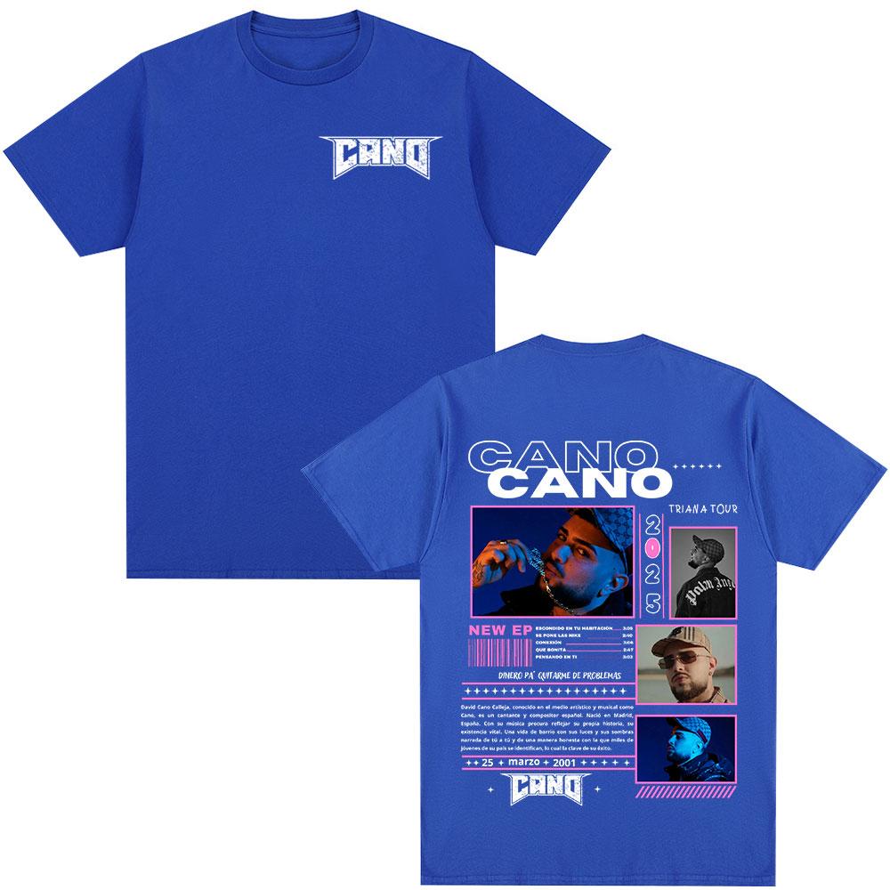 Rapper Cano Triana Tour Merch T-shirts Men Women Fashion Hip Hop Oversized T Shirt Comfort Cotton Casual Short Sleeve T-shirt