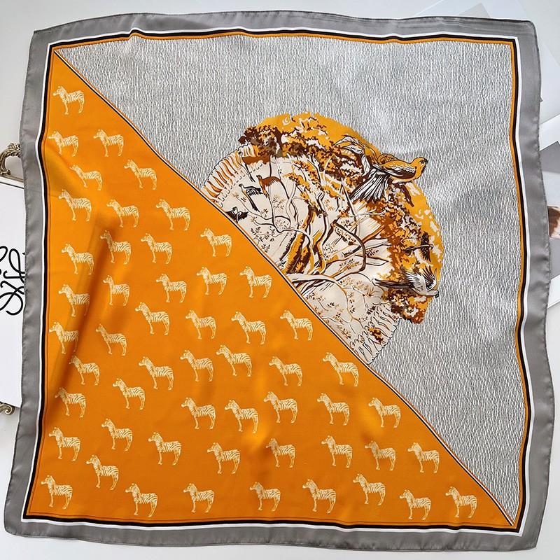 Spring and Summer Graffiti Flowers 71 * 71 Square Scarf Travel Sunscreen Headscarf Practical High-end Scarf for Mother