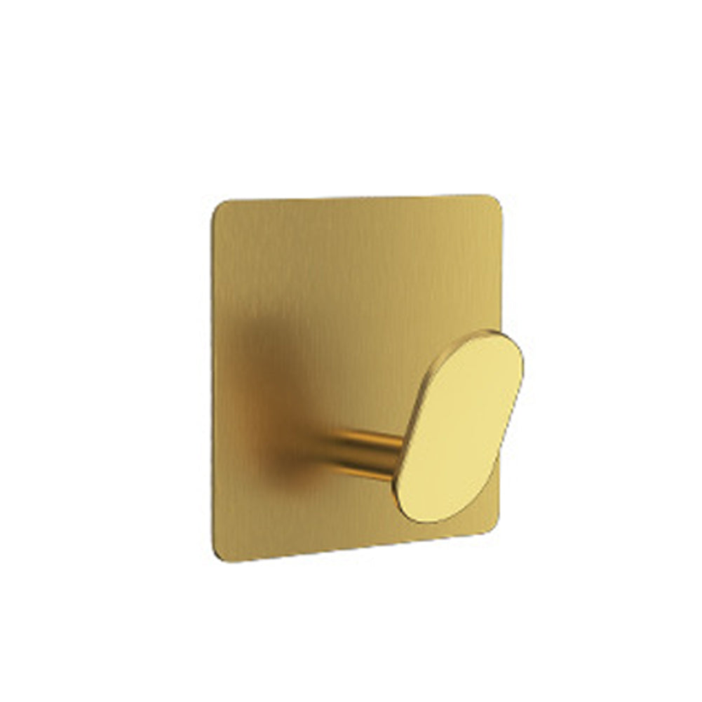 1/4pcs Stainless Steel Adhesive Wall Hooks for Bathroom Kitchen Towel Key And Clothes Hanger Organizer Strong And Durable