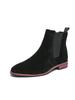 Fashion 2025 New Fashion Men Genuine Leather Ankle Boots Brand Retro Suede Leather Waterproof Chelsea Boots Flat Designer Business Shoes