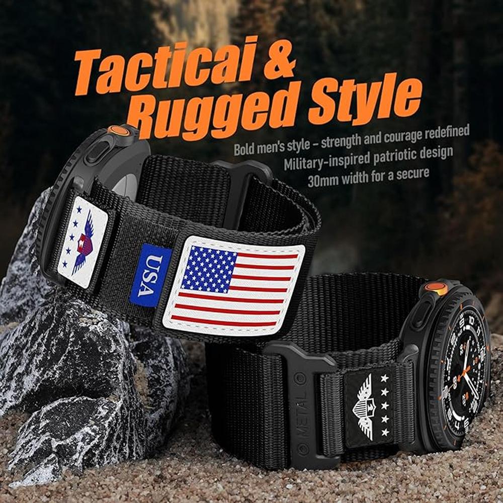 Rugged Nylon Straps For Samsung Galaxy Watch 8/8 classic40mm 44mm 46mm Sport belt correa pulseira Bracelet Galaxy Watch 8 Band