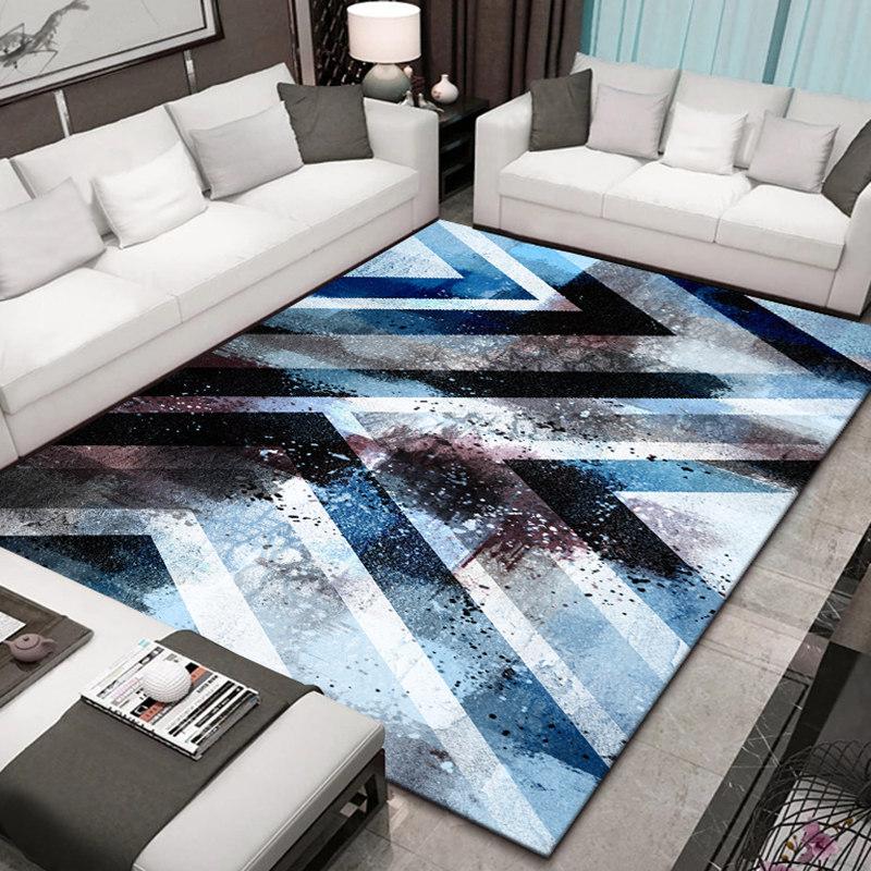

Скандинавский Современный Ковер для Гостиной Геометрический Узор Коврик под Диван и Кофейный Столик Прикроватный Ковер Ковер для Спальни 140 * 200cm