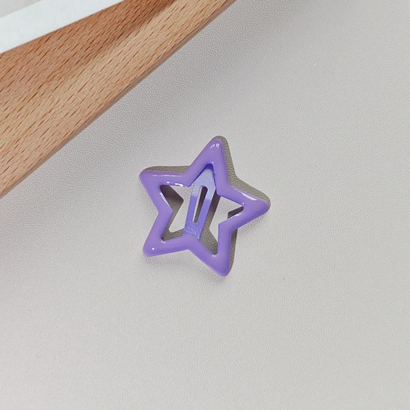 25/50 pcs colorful star BB hairpins, suitable for girls' hair clips, sweet girl metal snap headdress hair accessories.