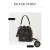 Daks Black Leather Drawstring Bag Carlisle Mesh Dcba6e323bk